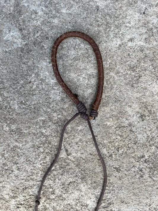 Brown Twine Leather Adjustable Bracelet