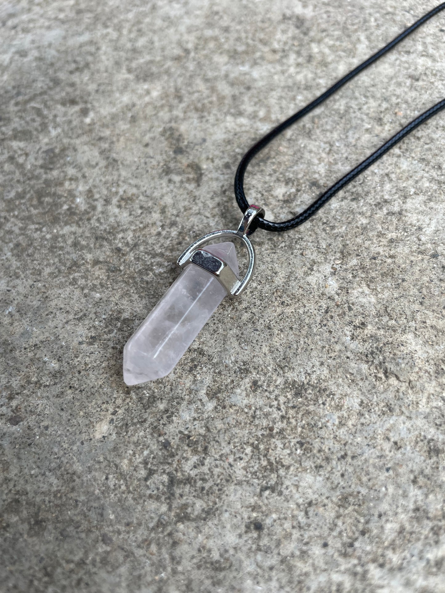 White Clear Crystal Necklace