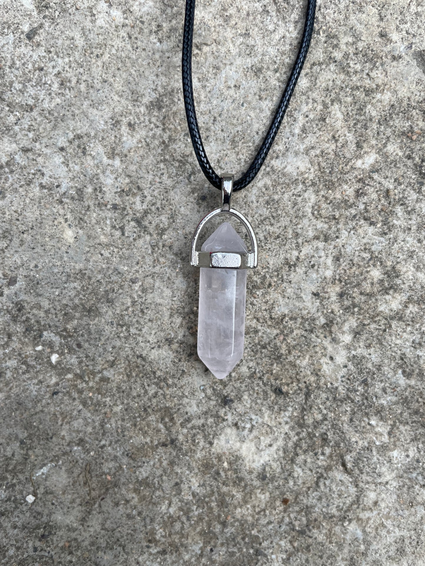 White Clear Crystal Necklace