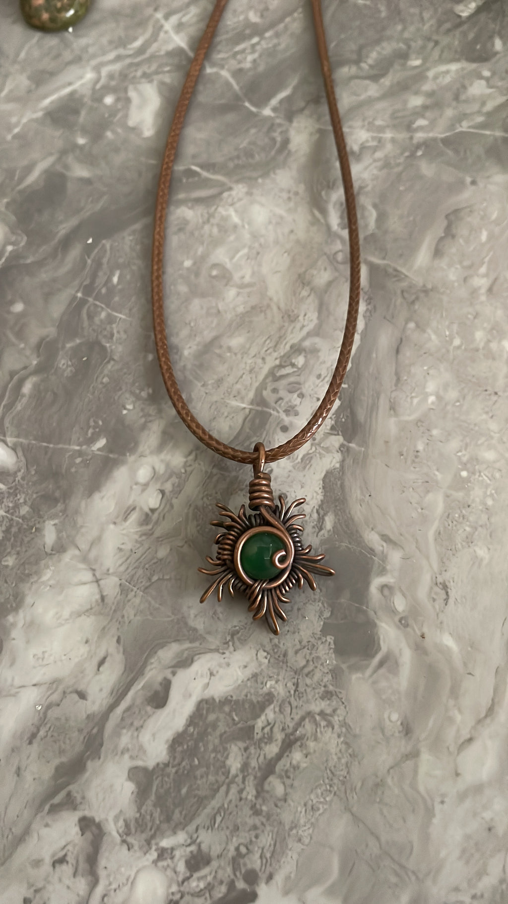 Sun Copper Necklace