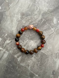 Tiger’s Eye & Carnelian Buddha Bracelet
