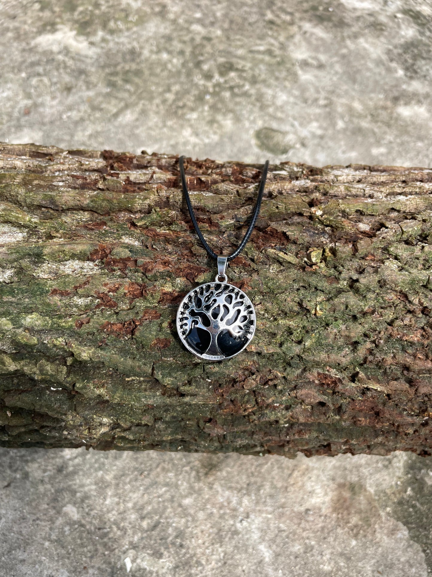 Black Onyx Tree of Life Necklace