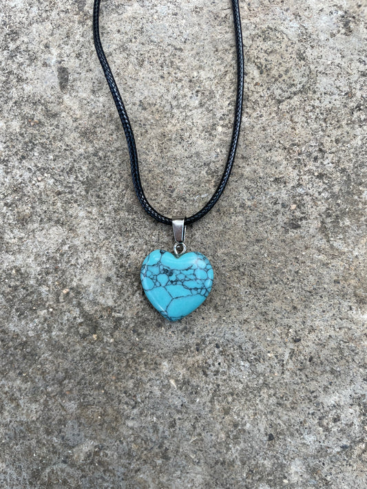 Turquoise Heart-shaped Necklace