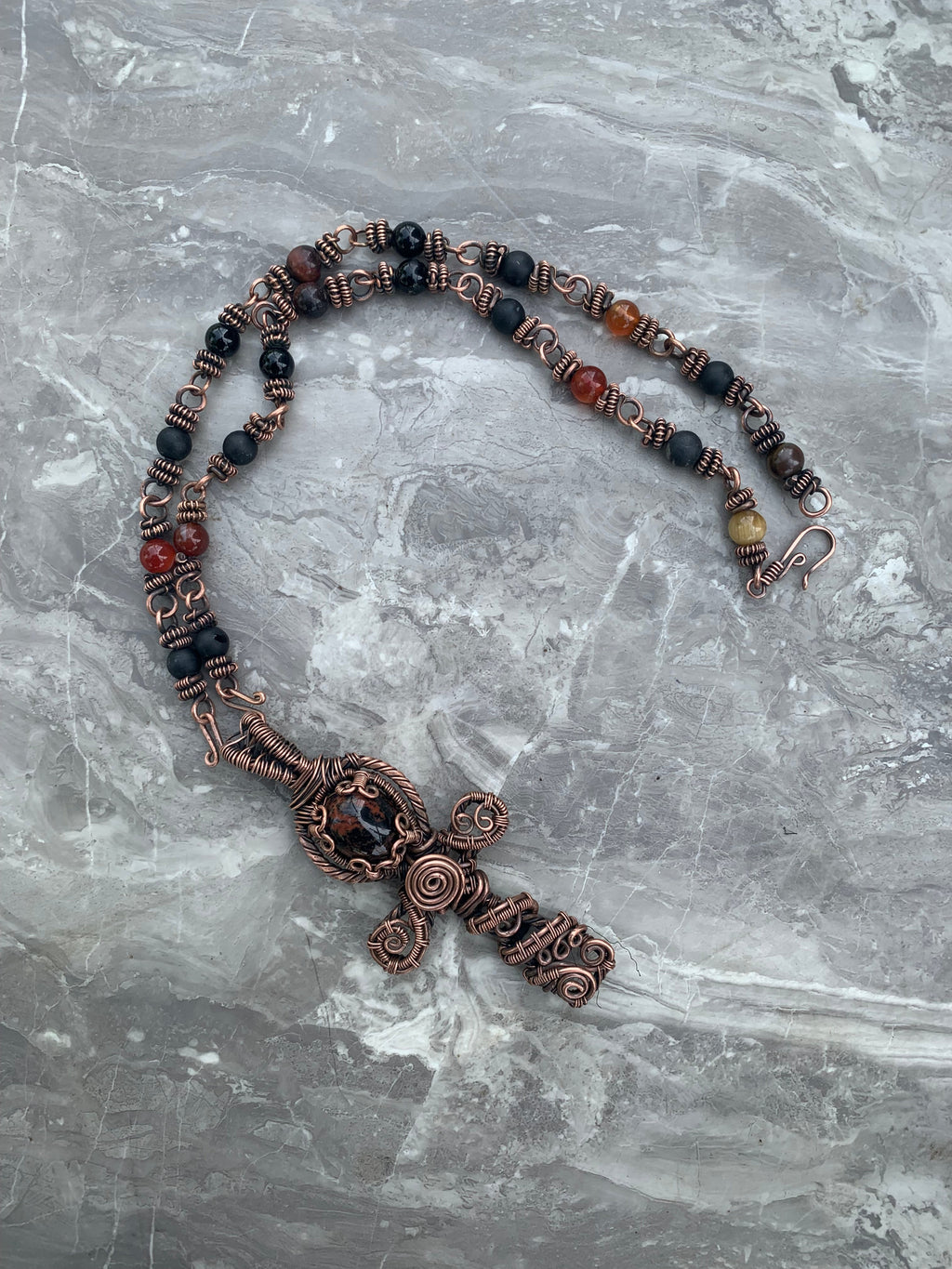 Ankh Copper Necklace