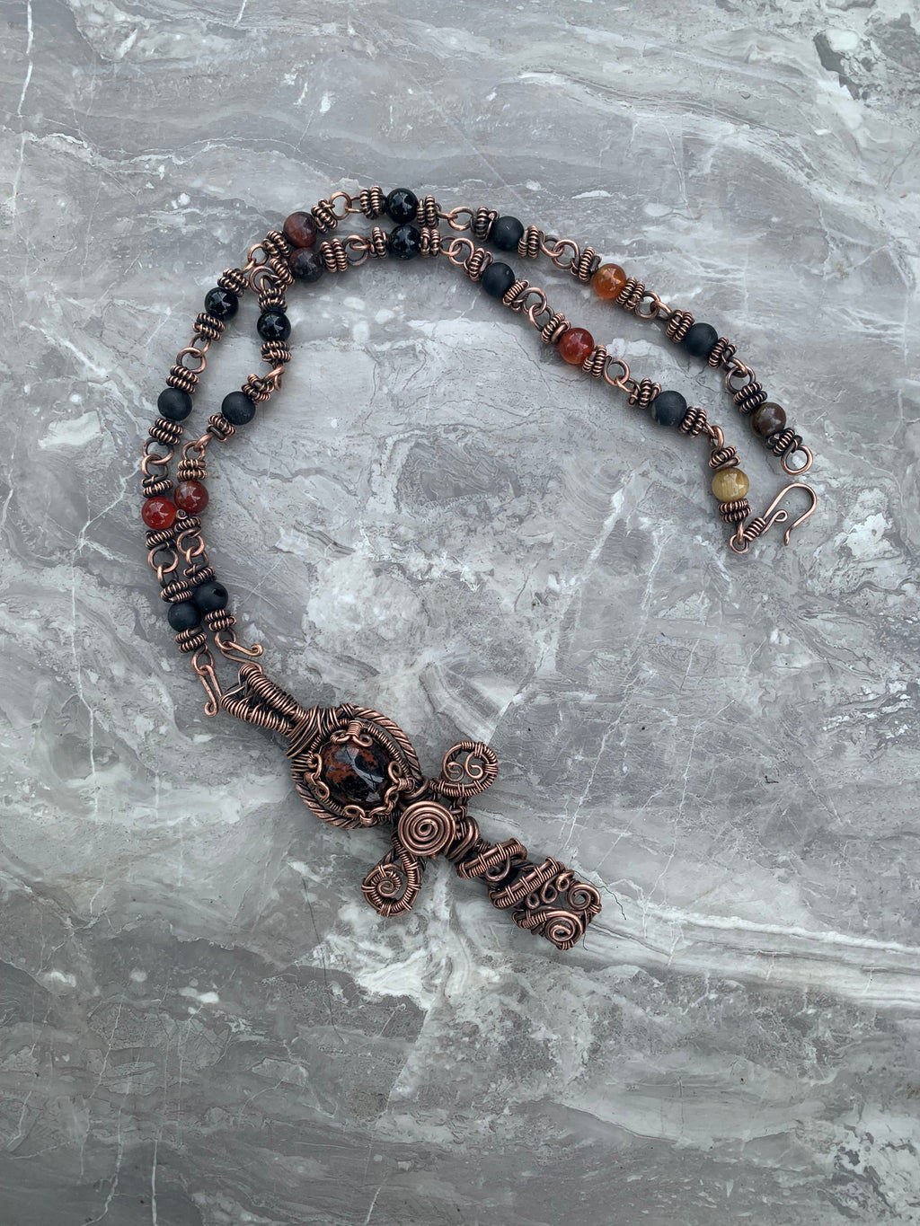 Ankh Copper Necklace