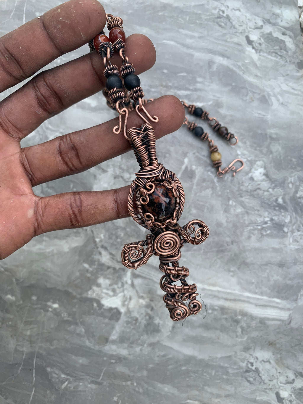 Ankh Copper Necklace