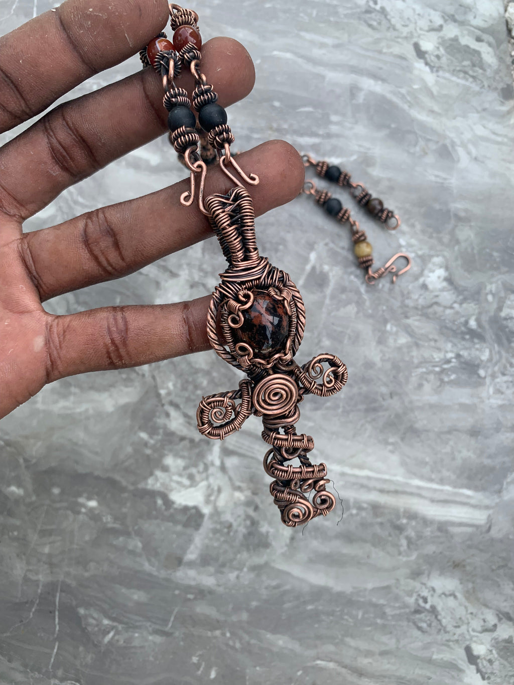 Ankh Copper Necklace