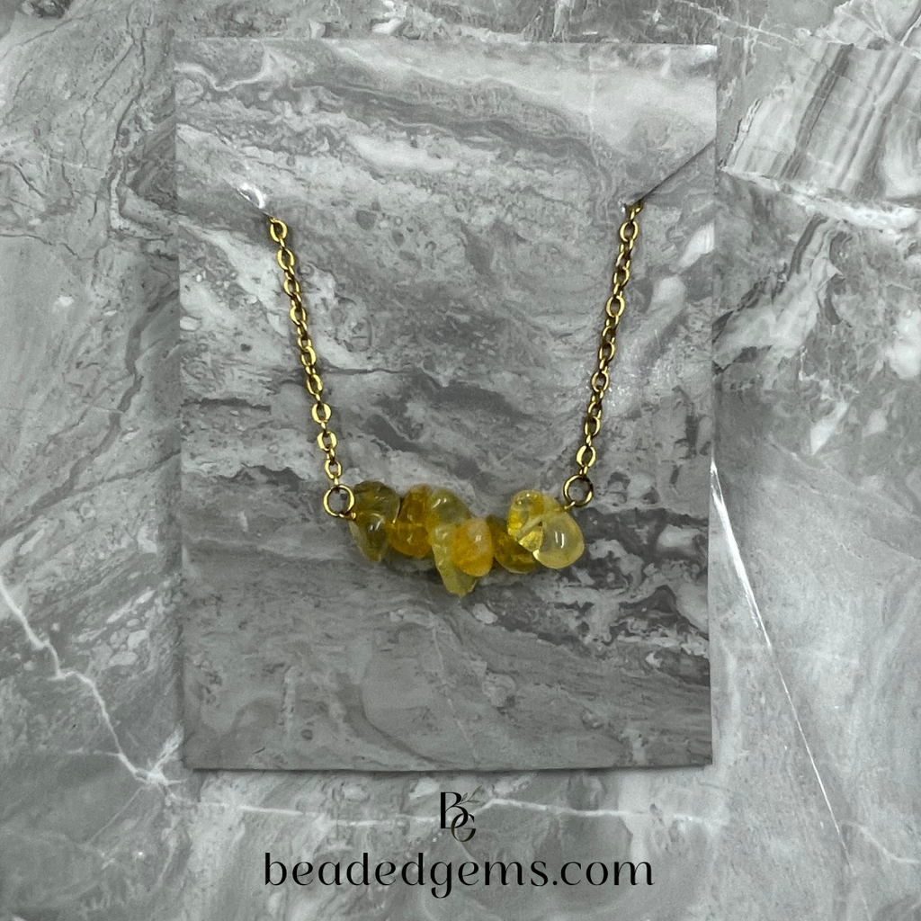 Stainless Steel Stone Necklace