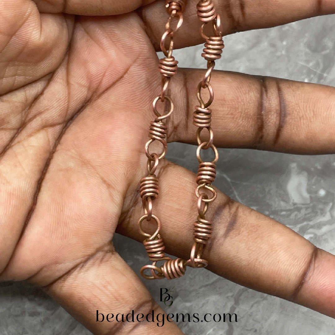 Copper Wrap Braclete