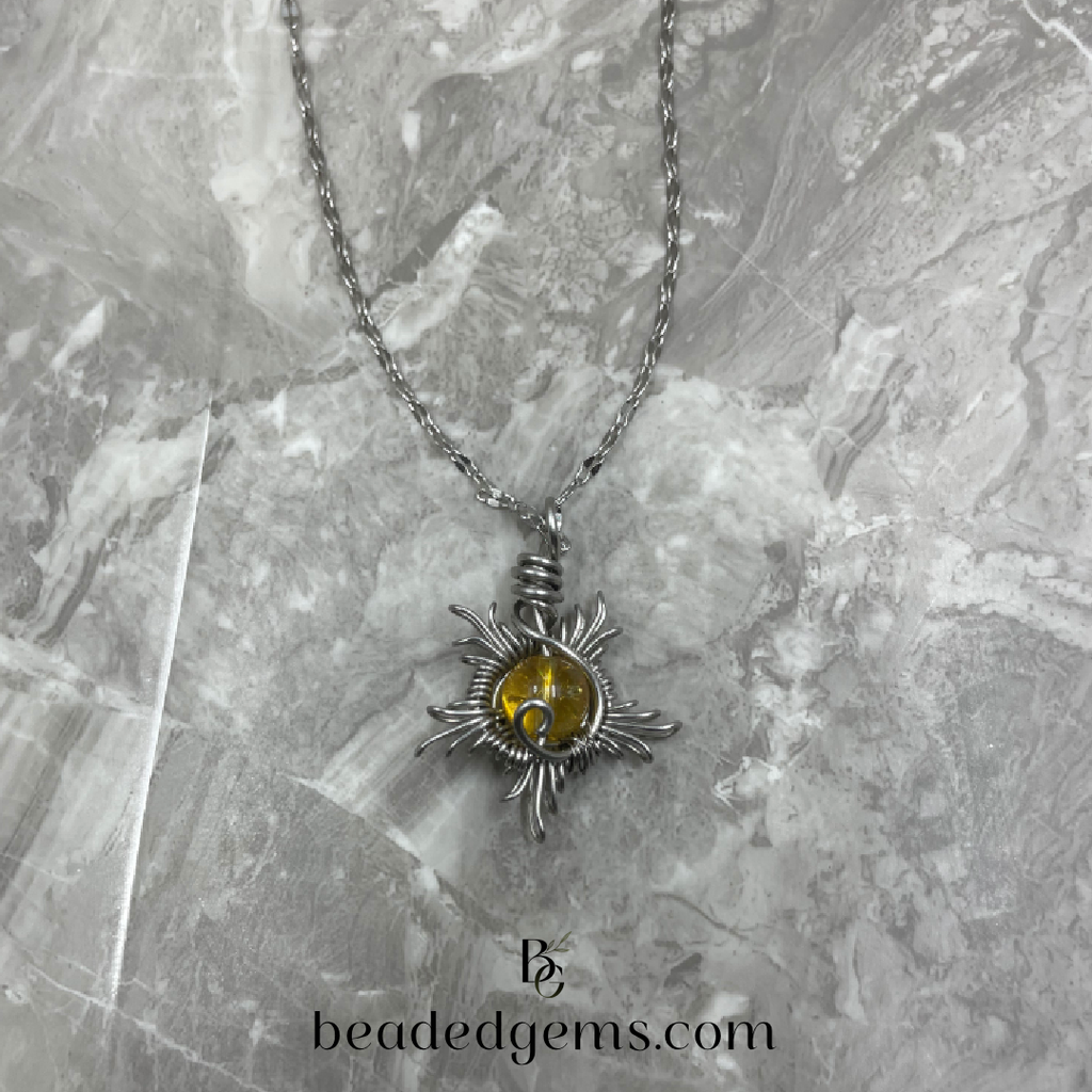 Sun Copper Necklace