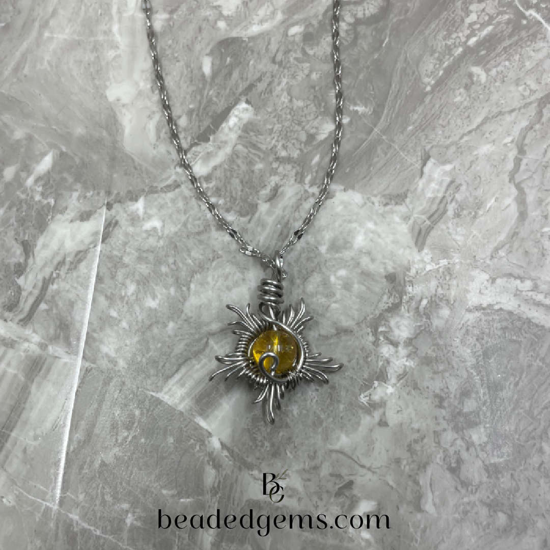 Sun Copper Necklace