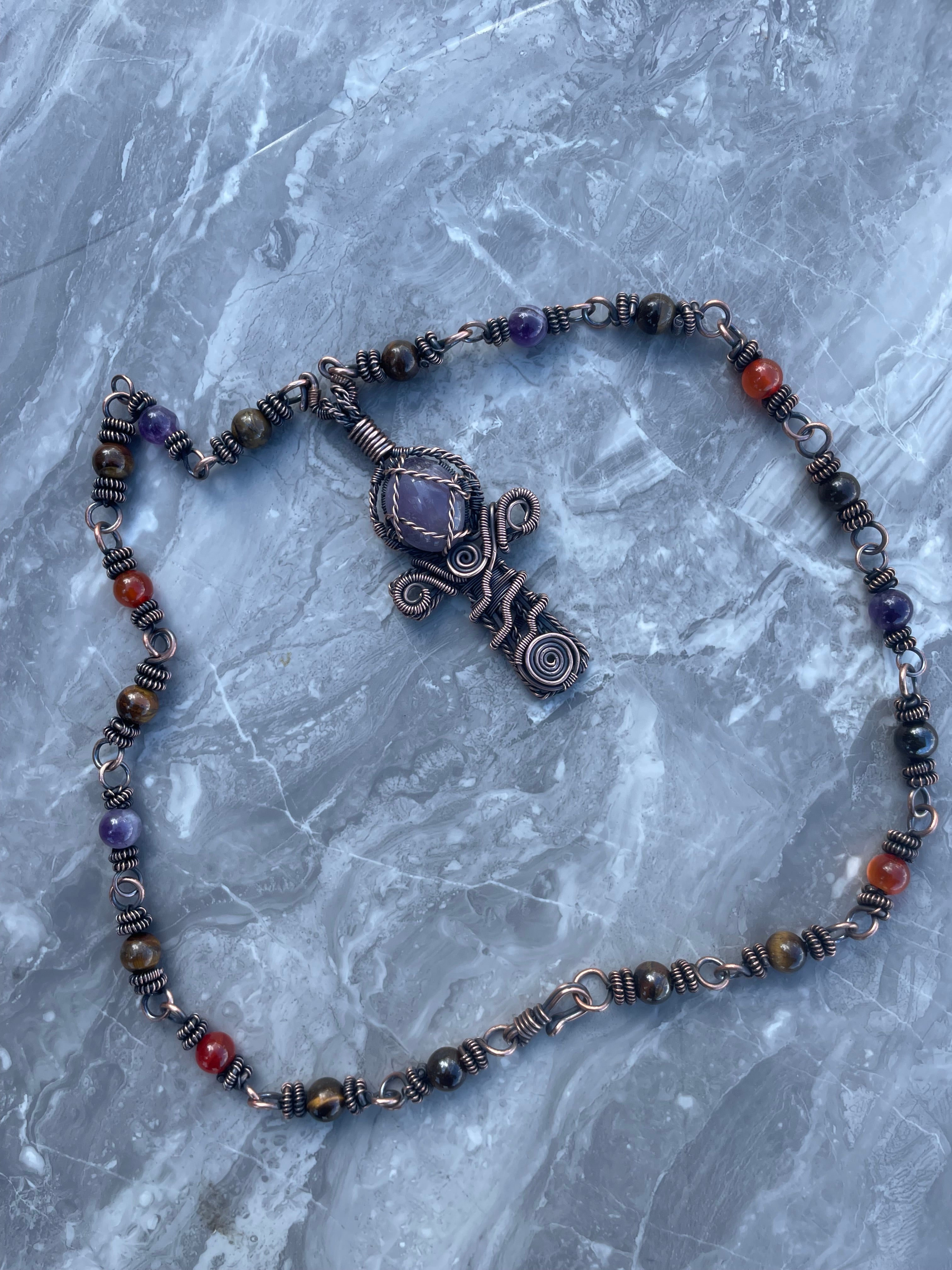 Ankh Copper Necklace