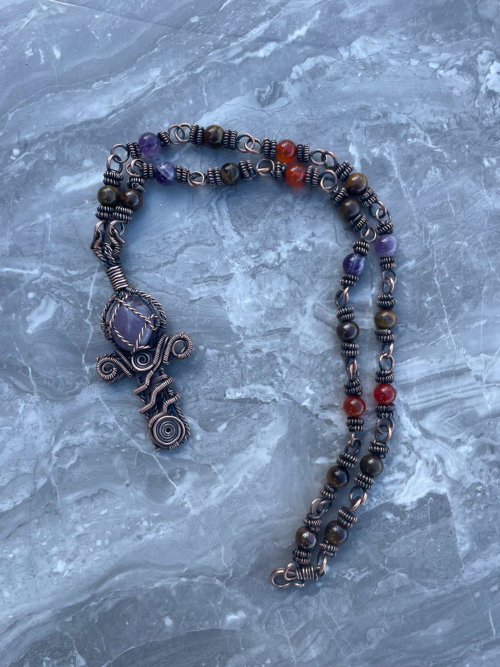 Ankh Copper Necklace
