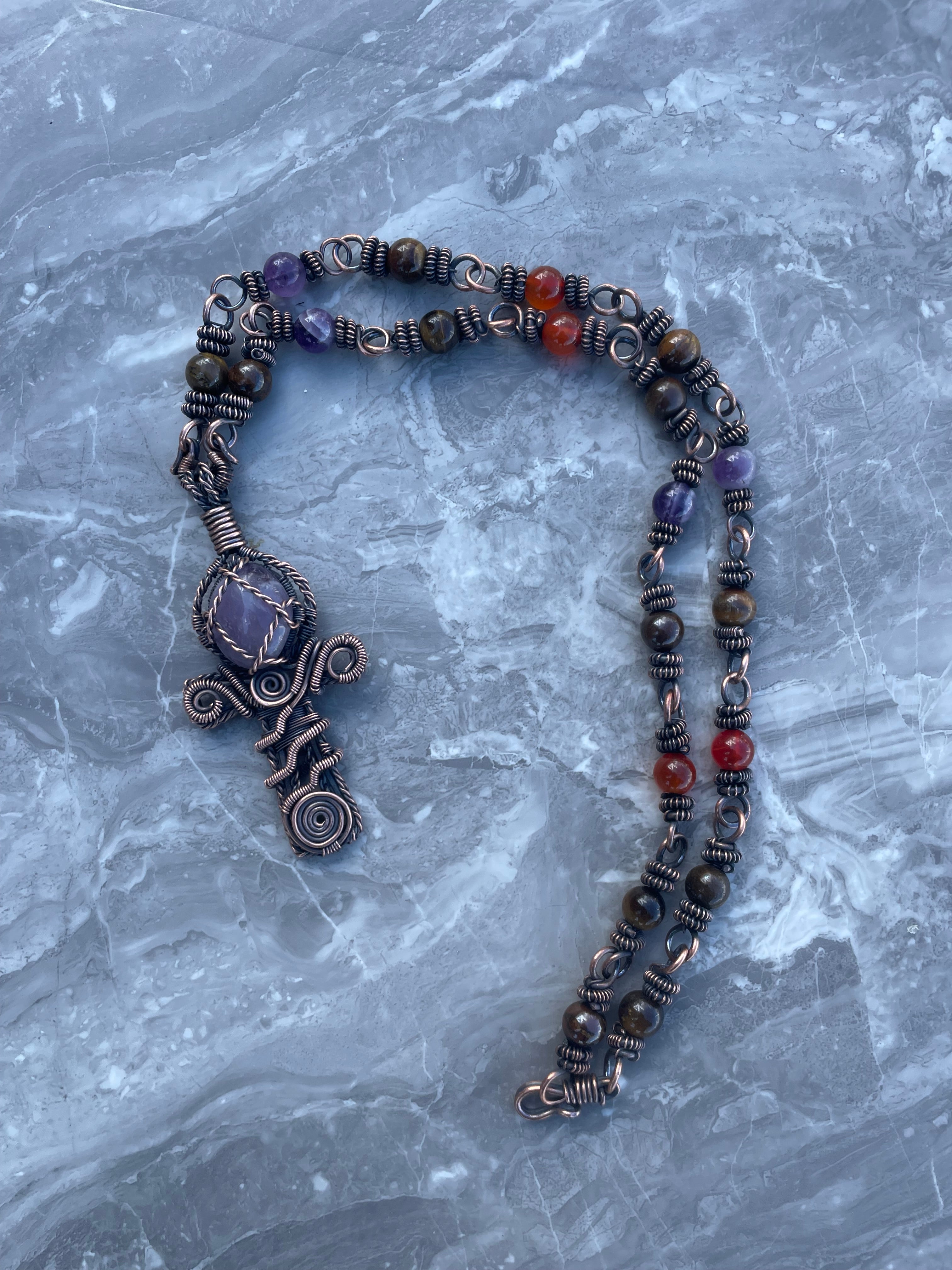 Ankh Copper Necklace