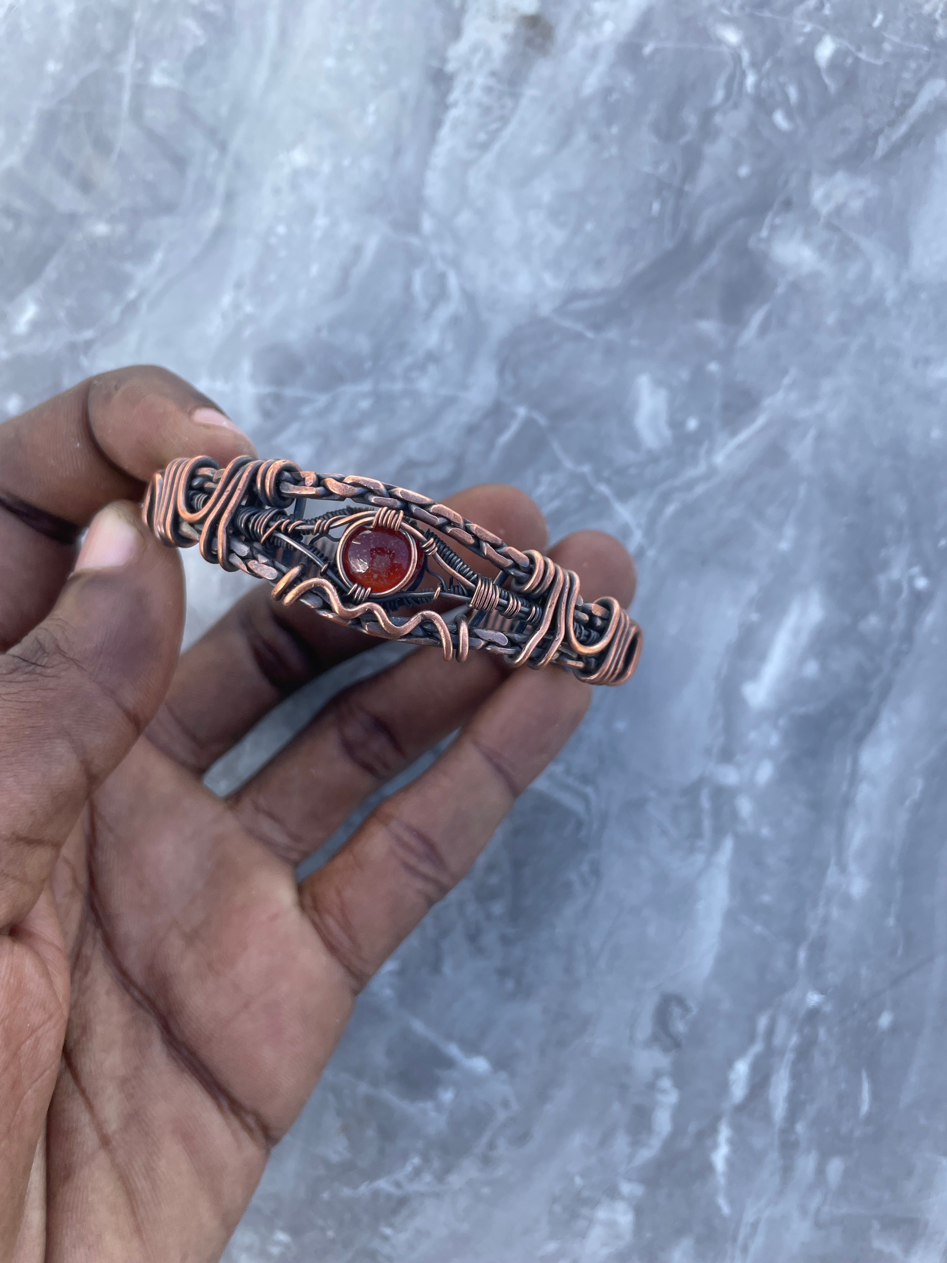 Red Aget Copper Bracelet