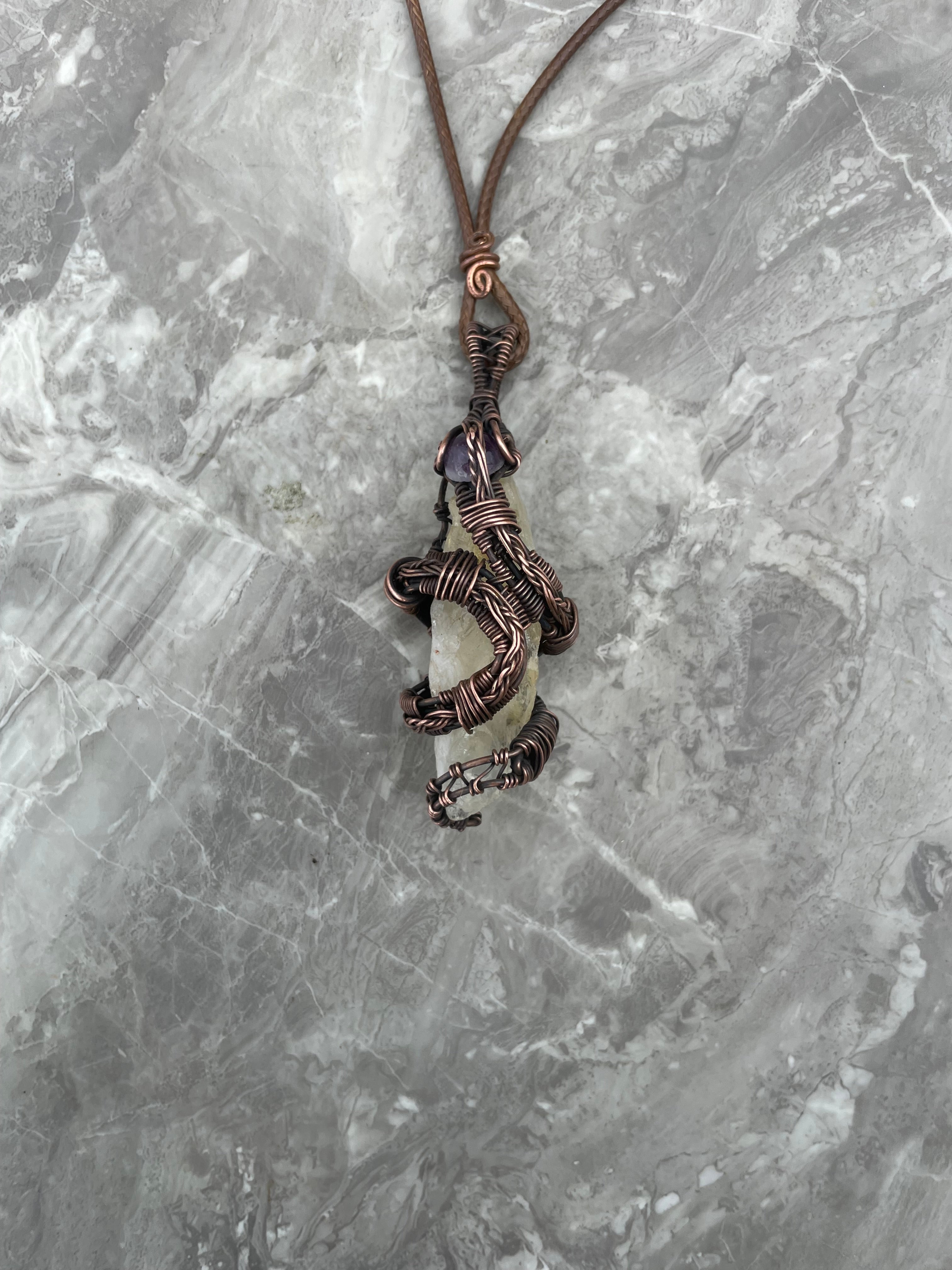 Citrine Copper Snake Design