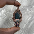 Labradorite, Clear Quartz And Purple Tiger Eye