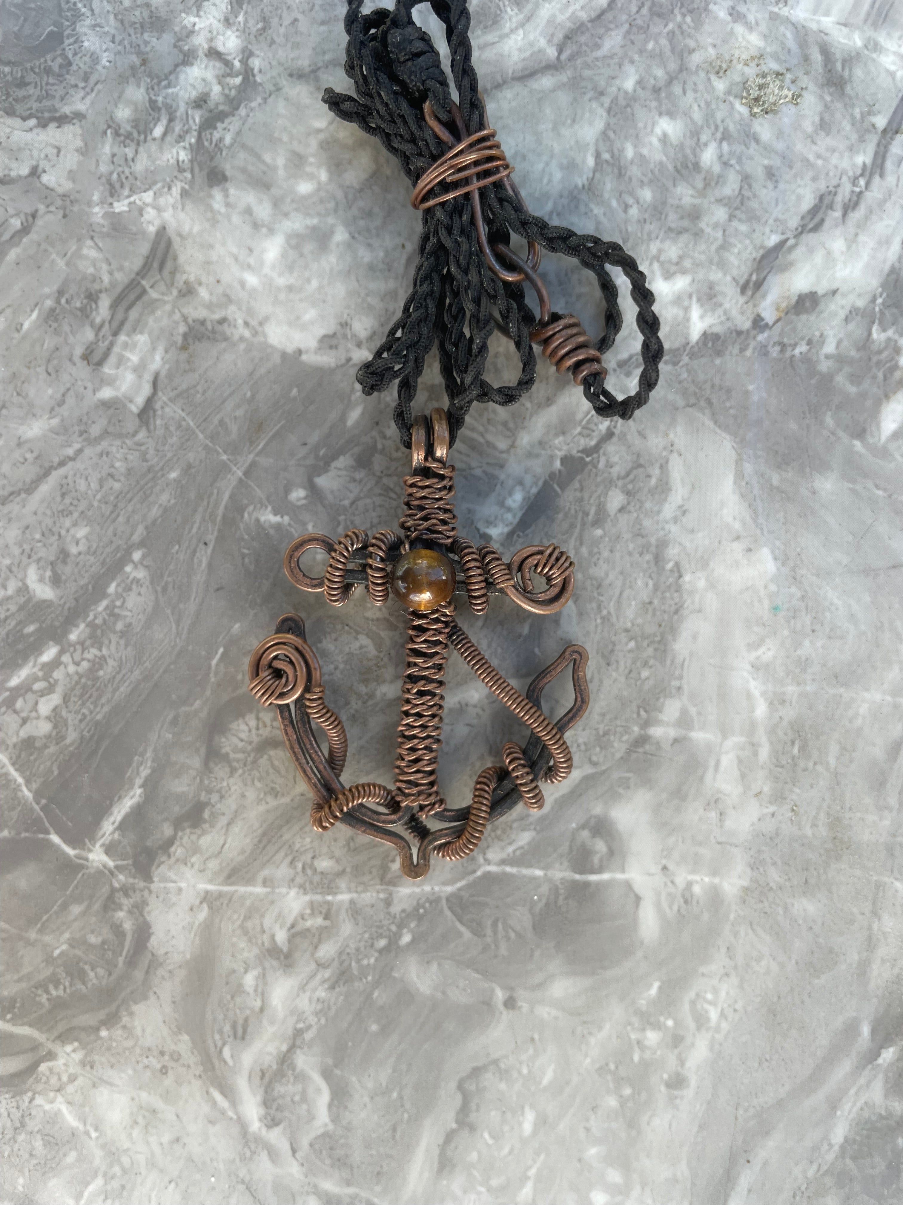 Anchor Copper Necklace