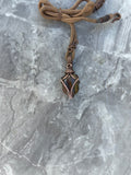 Tiger Eye Copper Wire- Wrapped Necklace