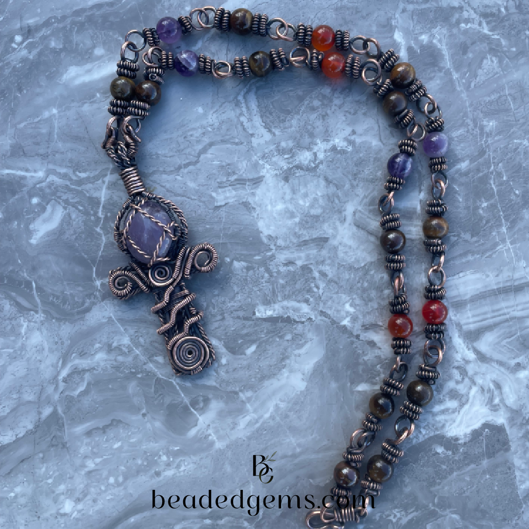 Ankh Copper Necklace