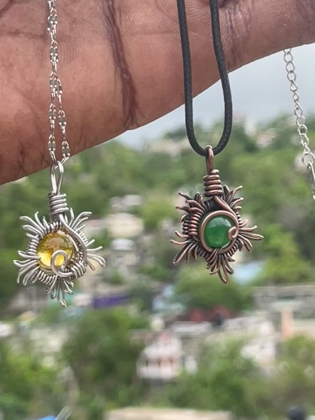 Sun Copper Necklace